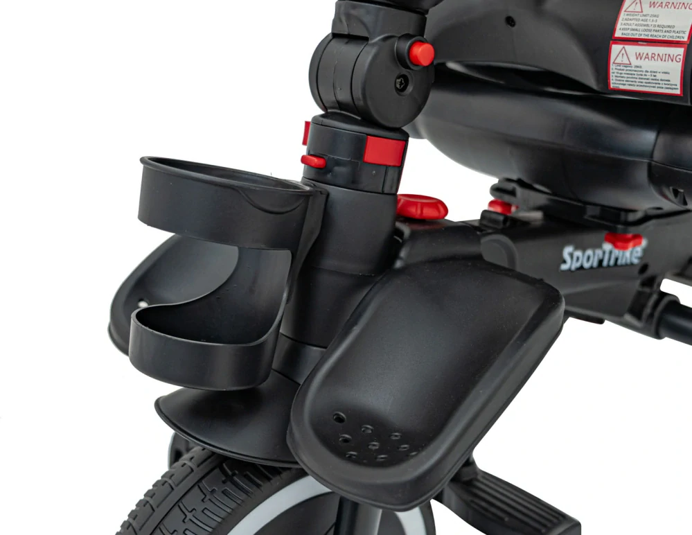 Sportrike Detská Trojkolka RIDER, detský bicykel 3v1 s vodiacou tyčou, modrá