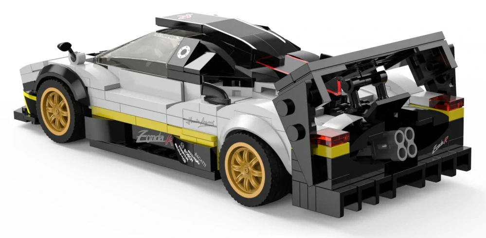 Rastar Stavebnica Auto Pagani Zonda R 387ks 1:28, biele