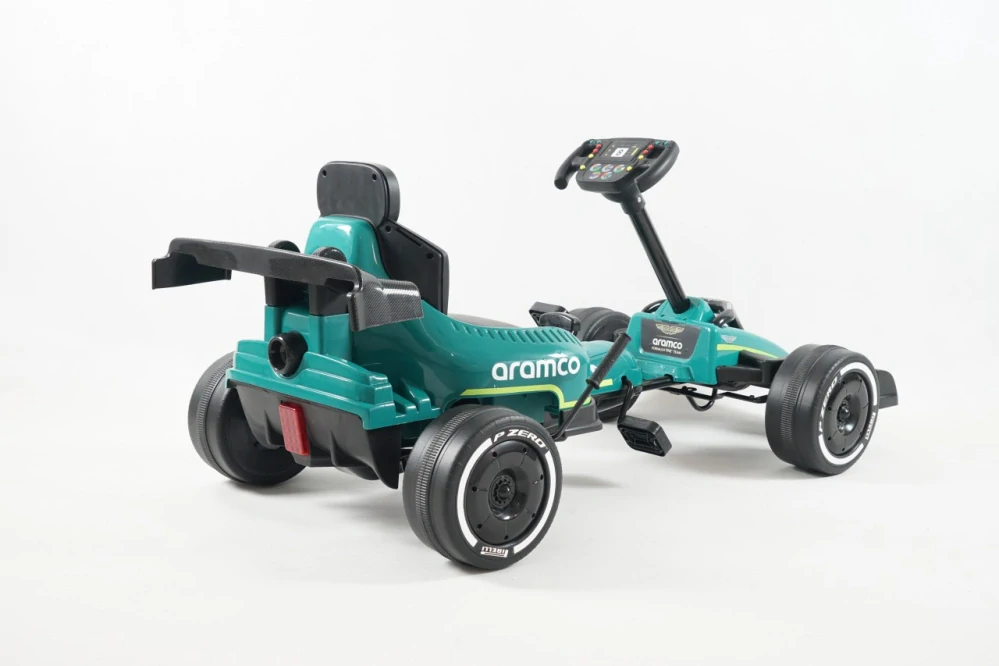 JOKO Šľapacia Motokára Aston Martin, penové kolesá, zelená