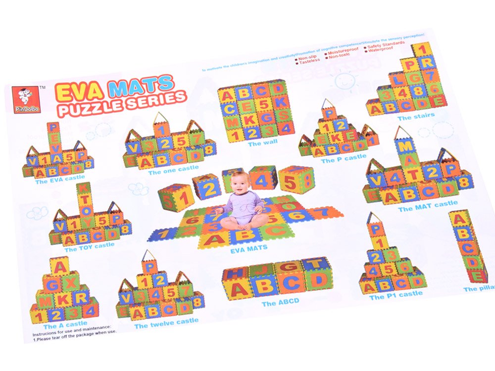 JOKO Detské Penové puzzle Abeceda + Čísla 36ks