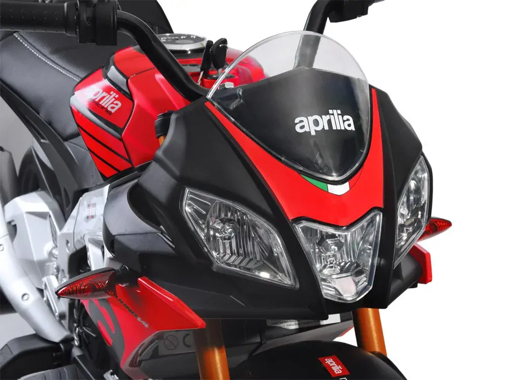 JOKO Elektrická Motorka APRILIA Tuono V4, penové kolesá, červená