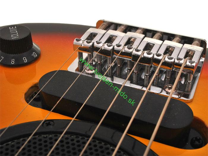 Detská elektrická gitara PROFESIONAL, červená
