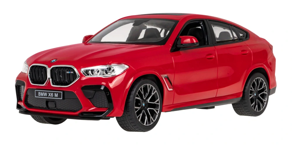 RASTAR RC Auto BMW X6 M 1:14 na diaľkové ovládanie + LED svetlá, červené