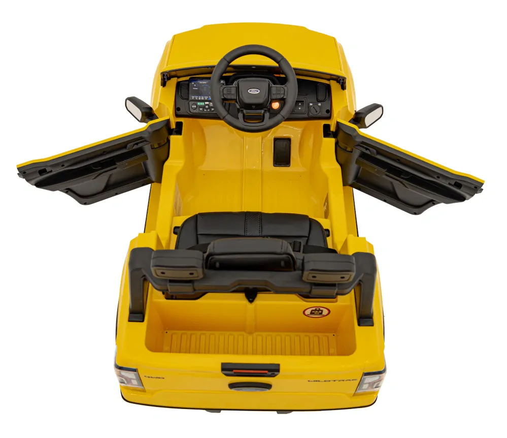 JOKO Elektrické Autíčko Ford Ranger LIFT, penové kolesá, kožené sedadlo, žlté