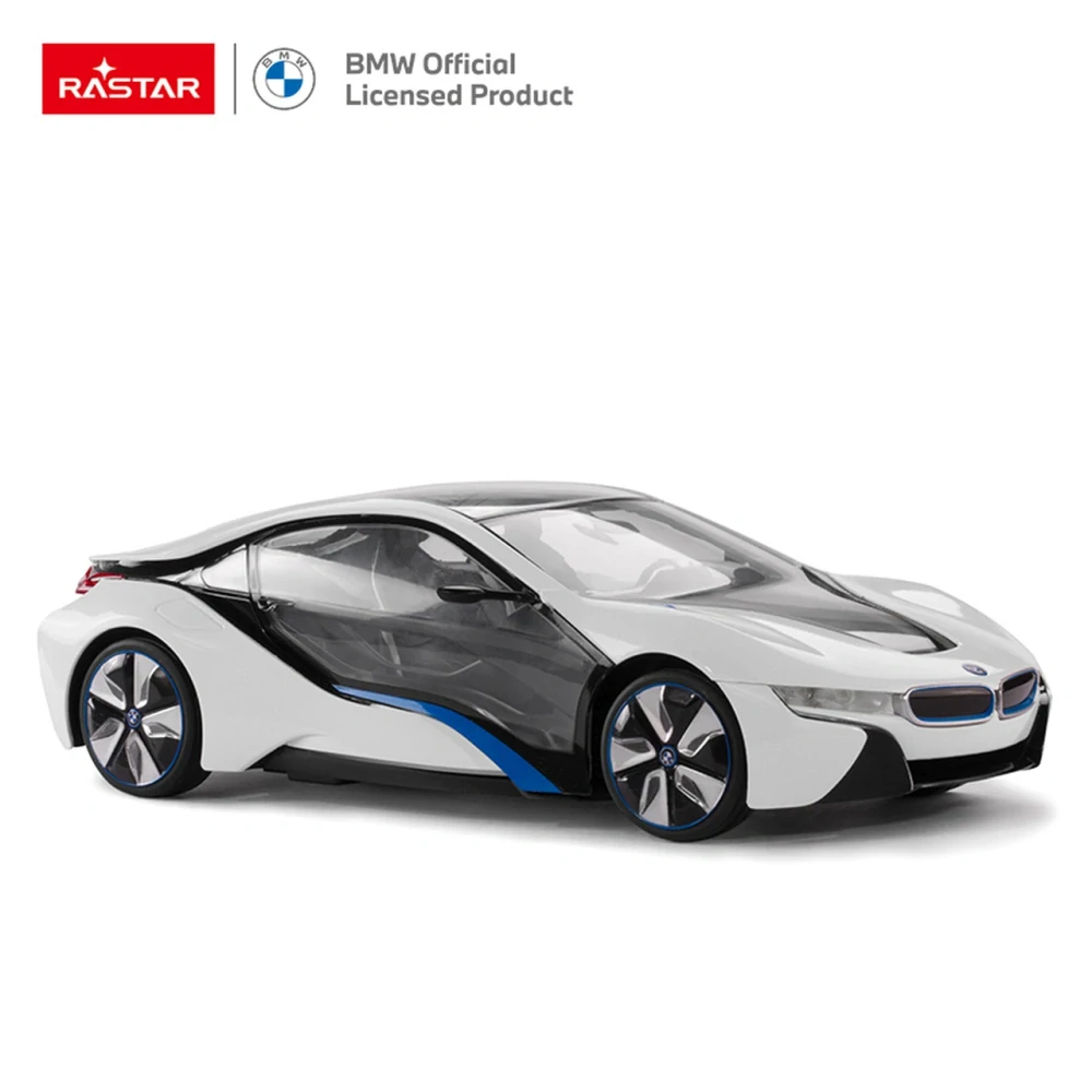 Rastar RC Auto BMW I8 na diaľkové ovládanie 1:14 + LED svetlo, biele