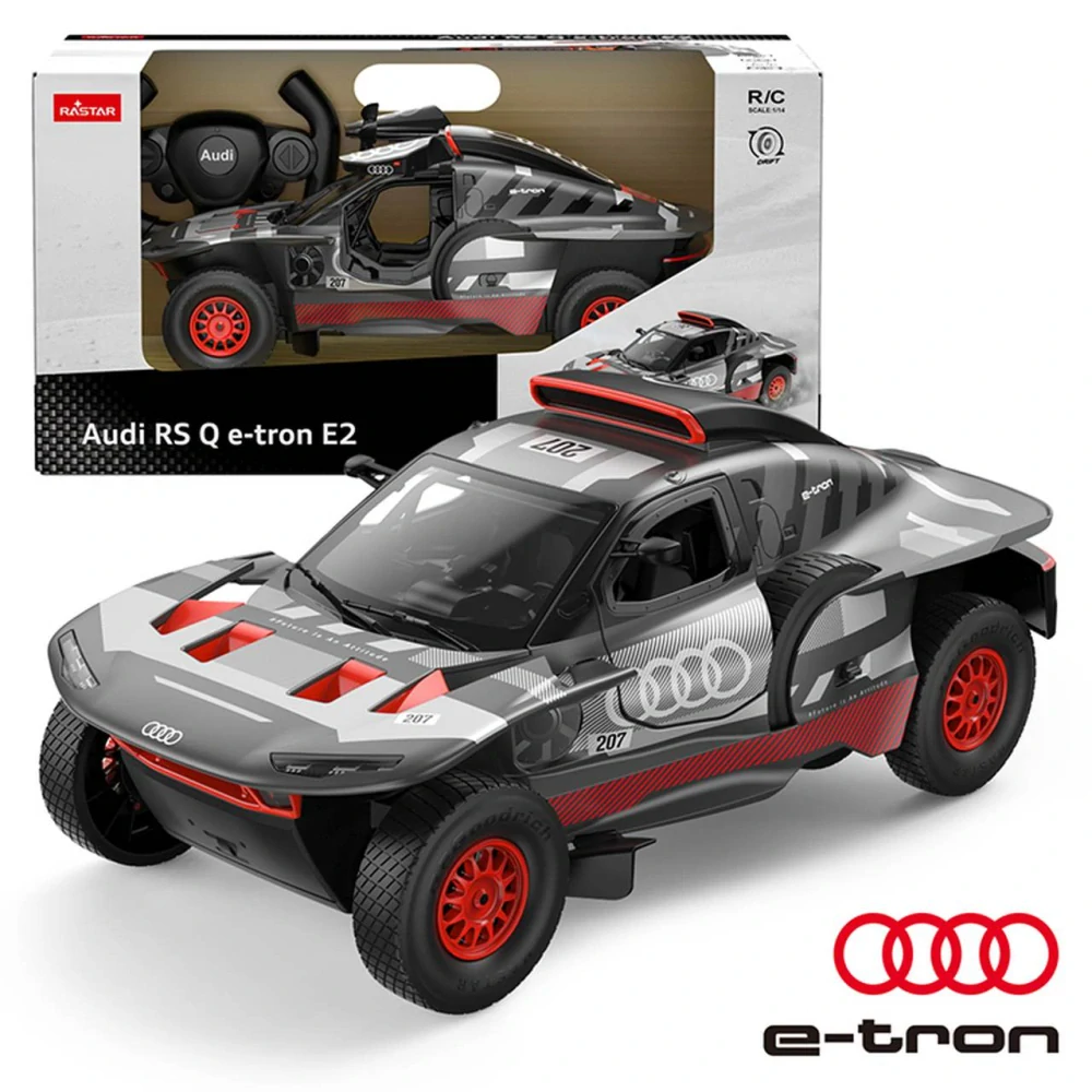 Rastar RC Auto AUDI RS Q E-tron na diaľkové ovládanie 1:14 + LED svetlá, čierne