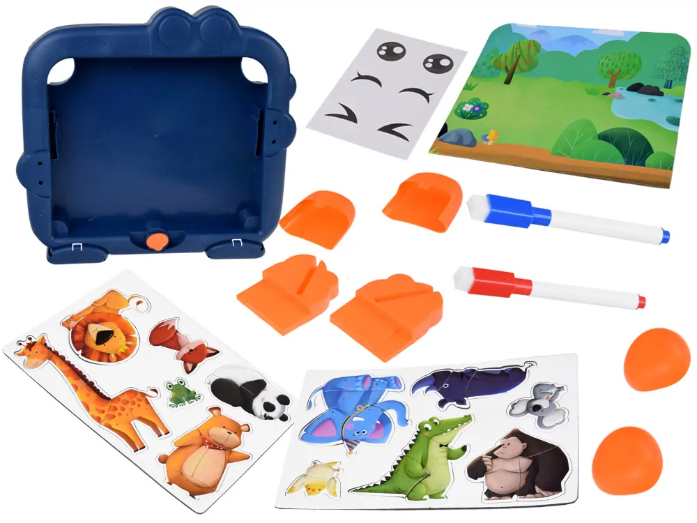 JOKO Magnetická Tabuľa 2v1 + Magnetické Puzzle Zvieratká