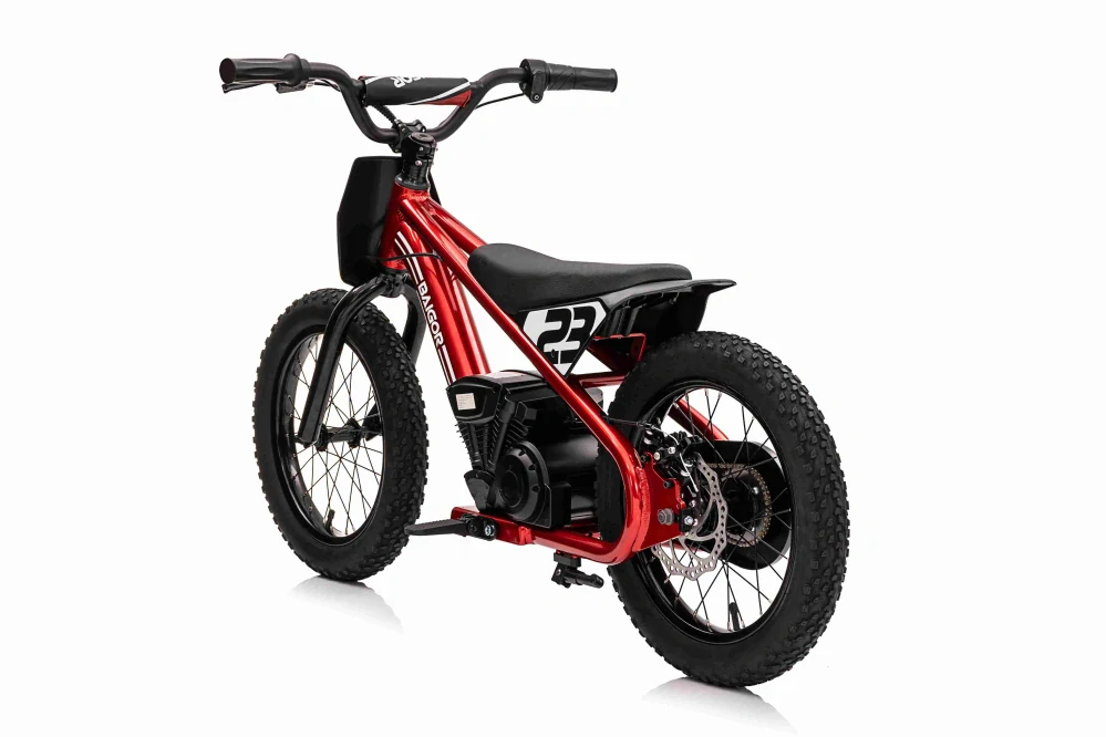 JOKO Elektrická Motorka BAIGOR 23 PRO 250W 24V, nosnosť 60kg, nafukovacie kolesá, rýchlosť 25km/h, kožené sedadlo, červená
