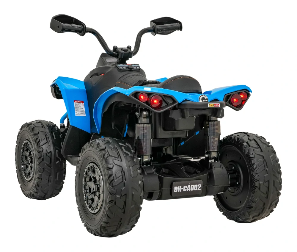 JOKO Elektrická Štvorkolka Maverick ATV 2x200W 24V, kožené sedadlo, penové kolesá, FM rádio, modrá