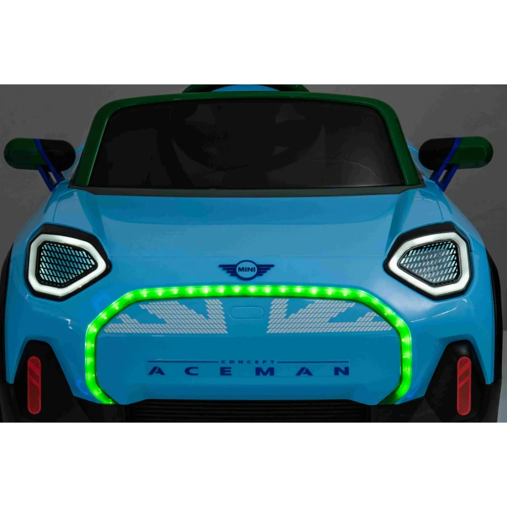 JOKO Elektrické Autíčko Mini Concept Aceman, penové kolesá, kožené sedadlo, modré