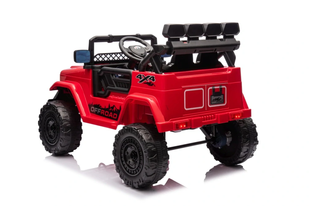 JOKO Elektrické autíčko Jeep Off-Road CLIMBER, penové kolesá, kožené sedadlo, zelené