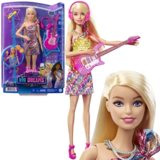 Barbie Big City Big Dreams Bábika s Gitarou, Spieva, Svieti, na batérie