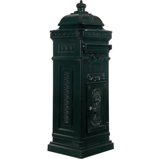 MKSTOR Hliníková Poštová Shránka Antik 102,5 x 34 x 30cm, starožitná zelená