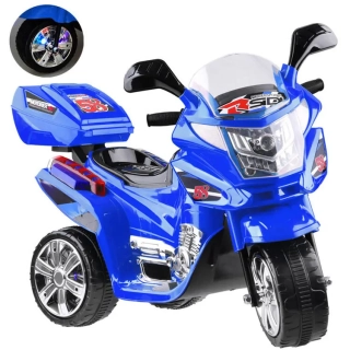 JOKO Elektrická Motorka Lights, osvetlené kolesá, USB vstup, modrá