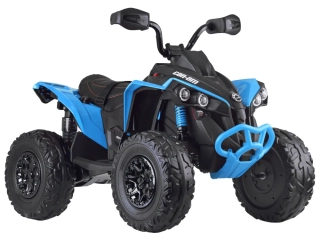JOKO Elektrická štvorkolka Off-road CAN-AM 24V 200W, penové kolesá, kožené sedadlo, modrá