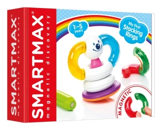 SmartMax, Magnetická stavebnica Moje prvé magnetické stohovacie krúžky, 10 ks